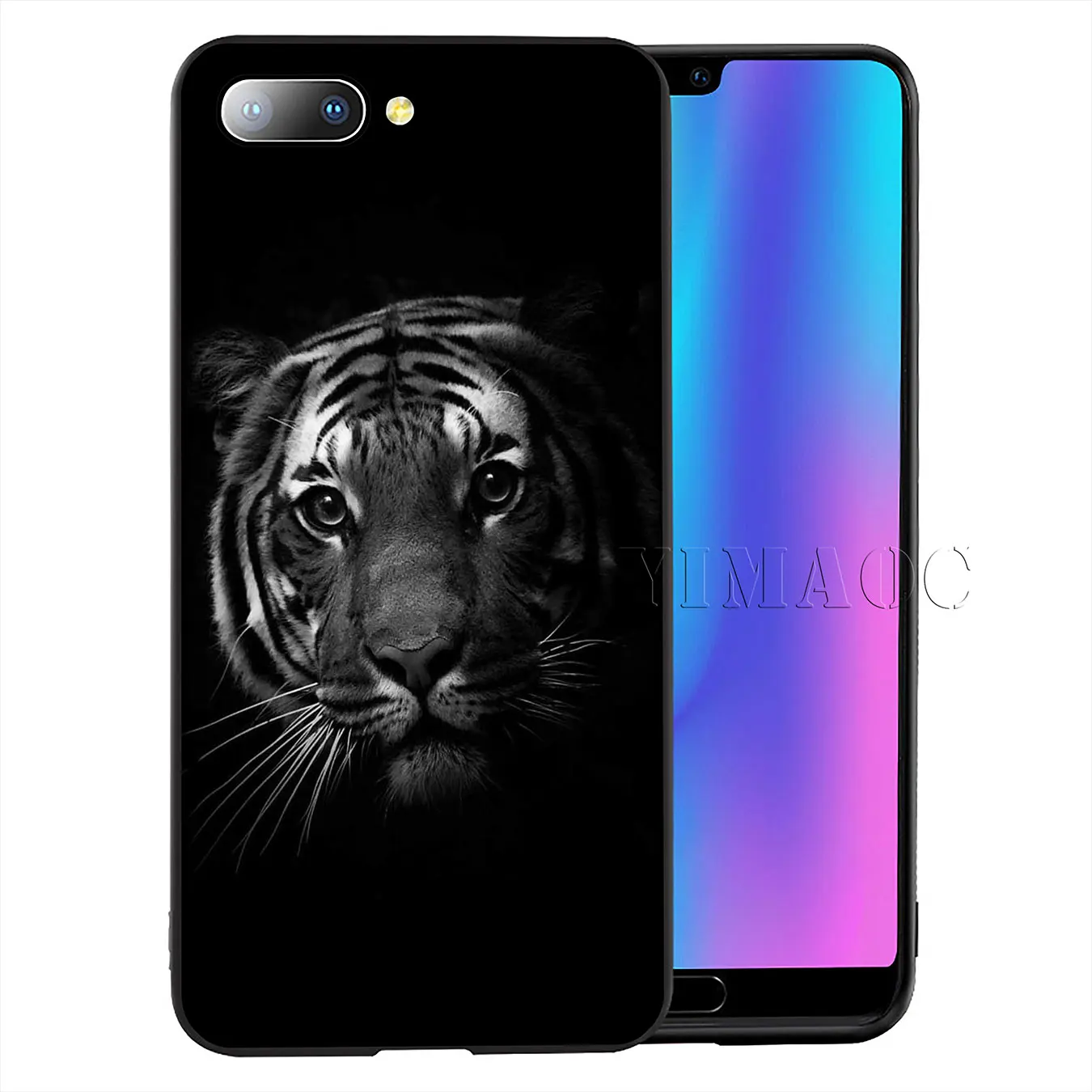 YIMAOC тигр лев леопард черный мягкий силиконовый чехол для Huawei P30 P20 Pro P10 P9 Lite Mini 2017