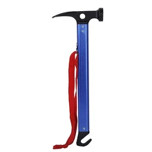 Многофункциональный алюминиевый сплав Кемпинг молоток, синий