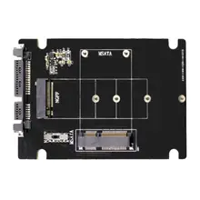 Высокая Скорость 65 Гбит/с mSATA M.2 B-ключ NGFF 2 в 1 SSD SATA 3 адаптер конвертер хорошее качество