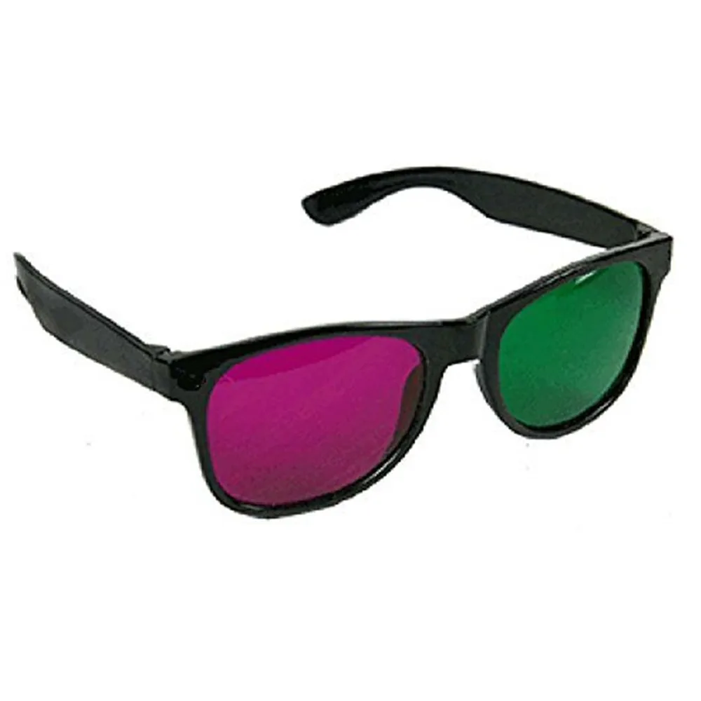 5 шт чистый запас Семейный пакет анаглиф 3D очки, Красный/Пурпурный Зеленый плазма мерный анаглиф 3D видения фильмы очки для кинотеатра