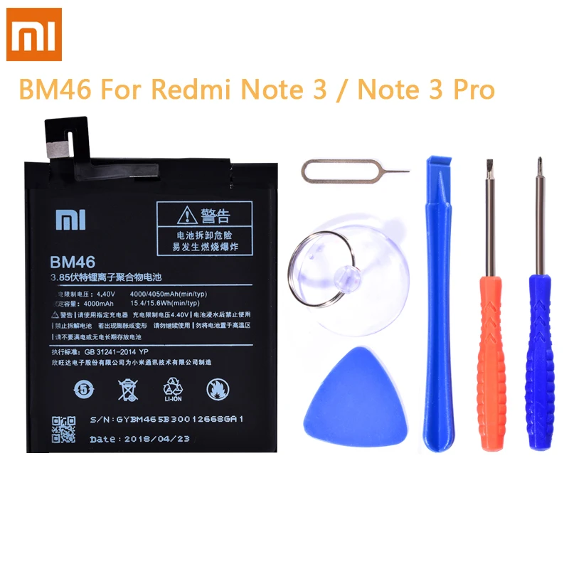 Оригинальный BN41 BN43 BM45 BM46 BM42 батарея для Xiaomi Redmi Note 4 Hongmi 4X оригинальная замена