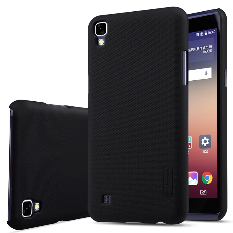 

For lg x power k220y case Nillkin Super frosted PC hard plastic back cover with Screen Protector for lg x power K220y cover case
