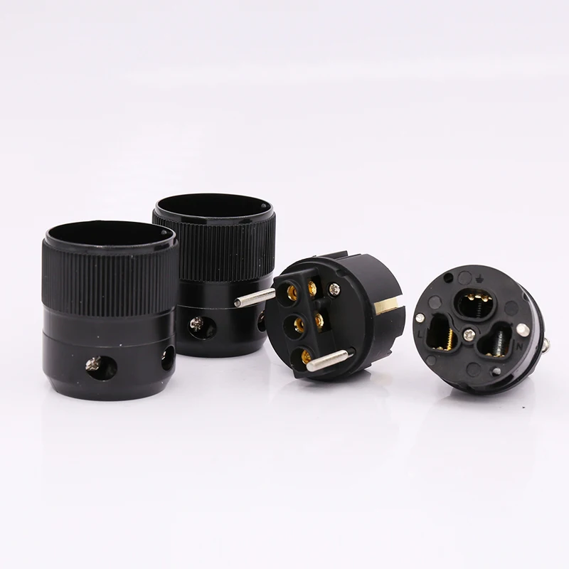 24k Gold plated EU version power plug IEC female