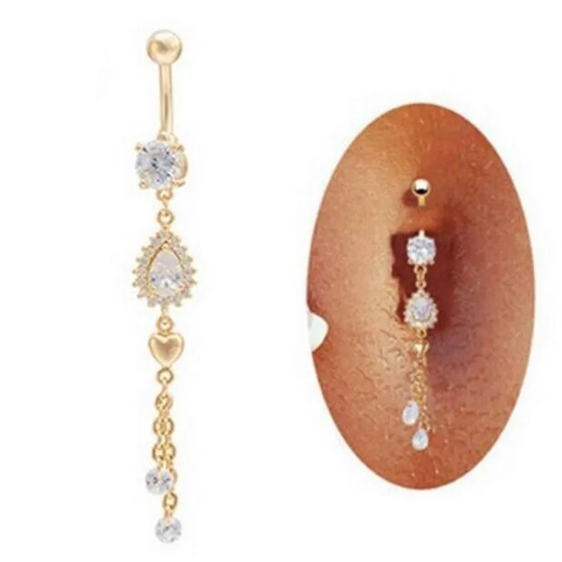 

1Pc Delicate AA Zircon Belly Button Rings Navel nose Piercing Ombligo Body Jewelry Pircing Umbigo Percing Body Jewelry Pirsing