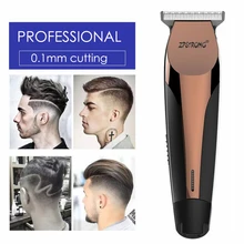 Беспроводной триммер для волос профессиональная машинка для стрижки бороды Триммер 0,1 мм машинка для стрижки волос микро-тример стерневая Парикмахерская бритва лысый