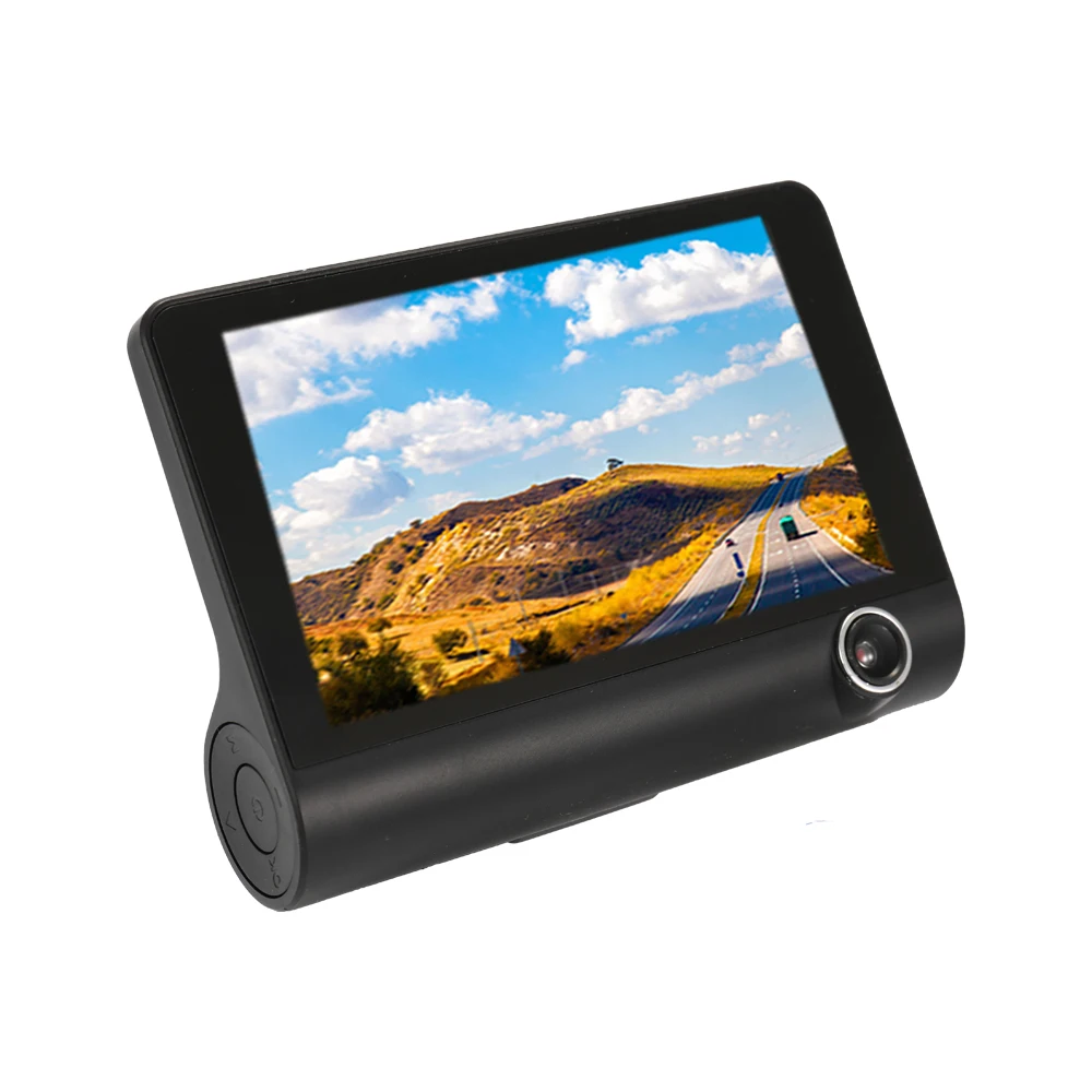 

4.0in 3 Way Car DVR Camera Video Driving Recorder Rear View Auto Registrator Two Cameras Dash Cam DVRS Dual Lens Night Vision