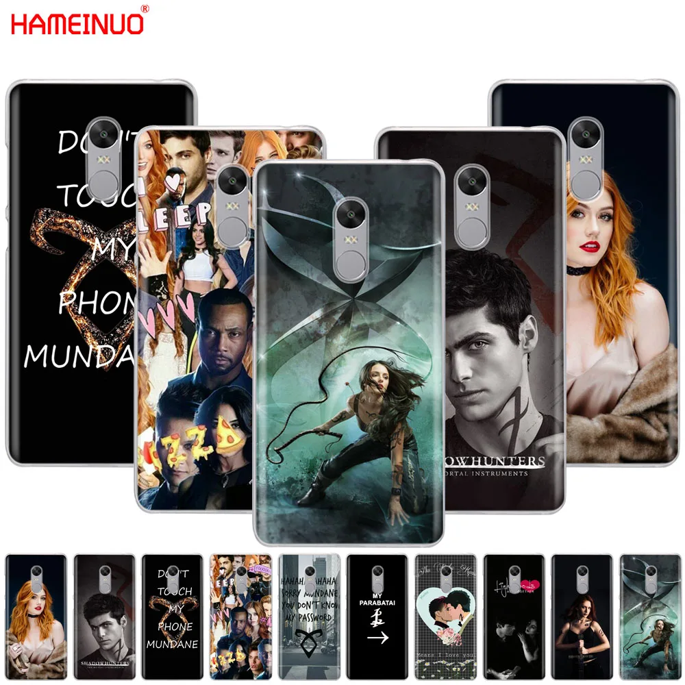 

HAMEINUO shadowhunters Cover phone Case for Xiaomi redmi 5 4 1 1s 2 3 3s pro PLUS redmi note 4 4X 4A 5A