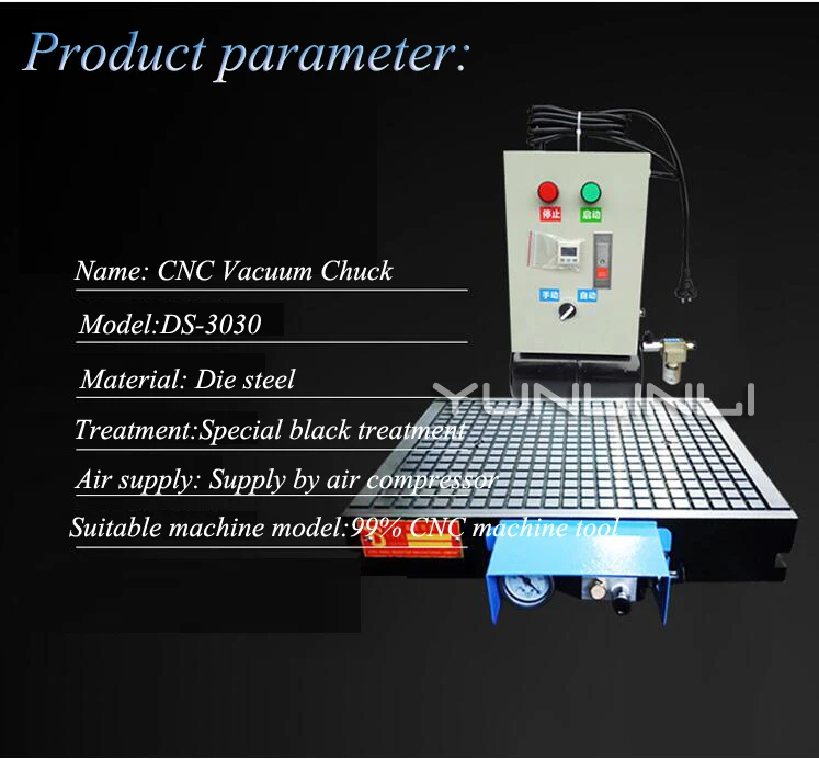 ЧПУ Вакуумная присоска обрабатывающий центр промышленный 300*300 мм автоматическая поддержка давления пневматический стол алюминиевая пластина