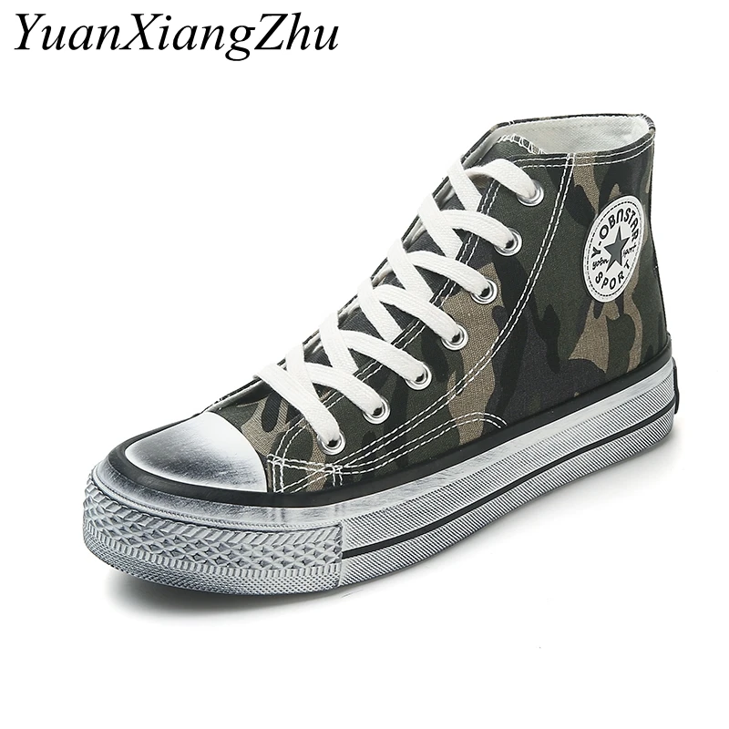 

Fashion Camouflage Shoes Women Casual High-top Shoes Canvas Dirty Shoes Ladies Lace-up Breathable Sneakers 2019 New Girls Flats