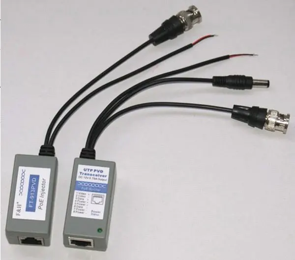 

1 Pair CCTV Camera BNC Video Balun UTP PVD Transceiver a27