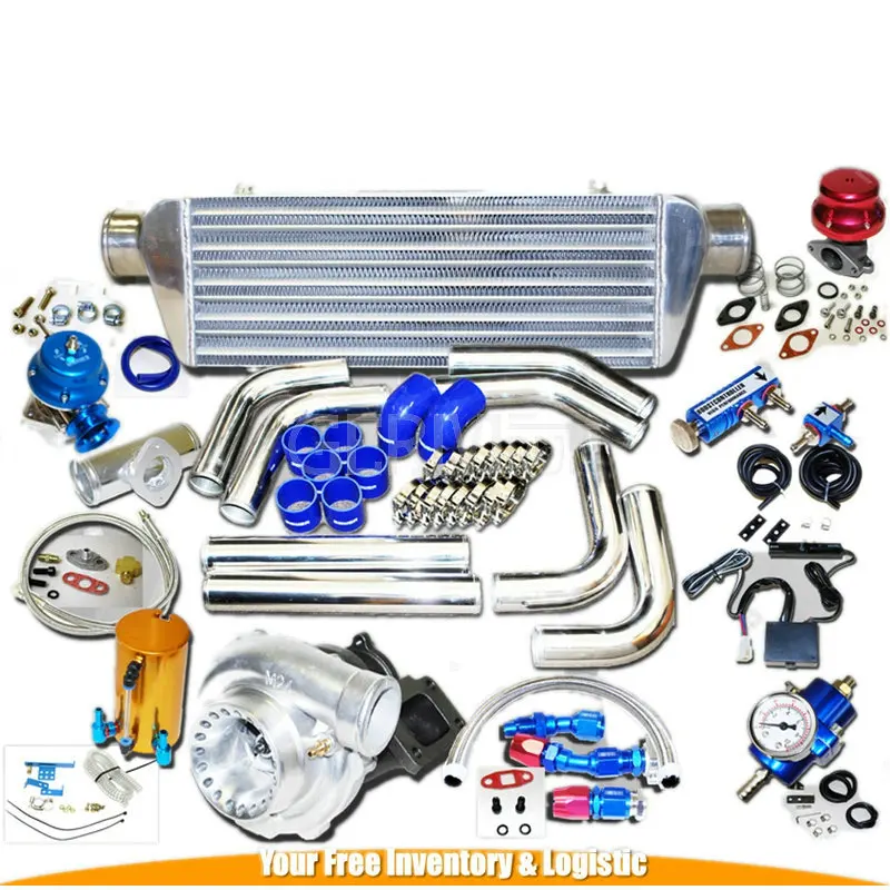 Universal GT35 Turbo Kits 0.70AR Ford F150 F250 F350 Quick Spooling NEW_1