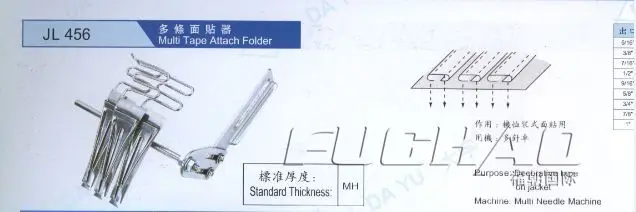 Мульти лента прикрепить папку декоративная на куртке для мульти игольчатой