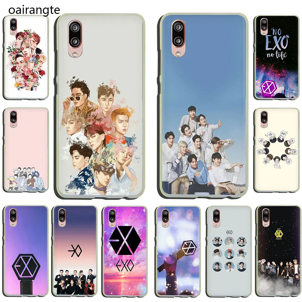 Жесткий чехол для телефона EXO Band K pop Kpop 2015 2016 2017 Pro Smart 2019 Huawei P30 P20 P8 P9 P10 Plus Lite Mini полузавернутый чехол|Бамперы| |