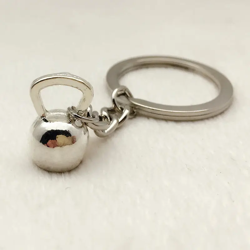 

2 Pcs Kettlebell Charm Keychain Kettle Bell Keychain Fitness Weightlifting key chain