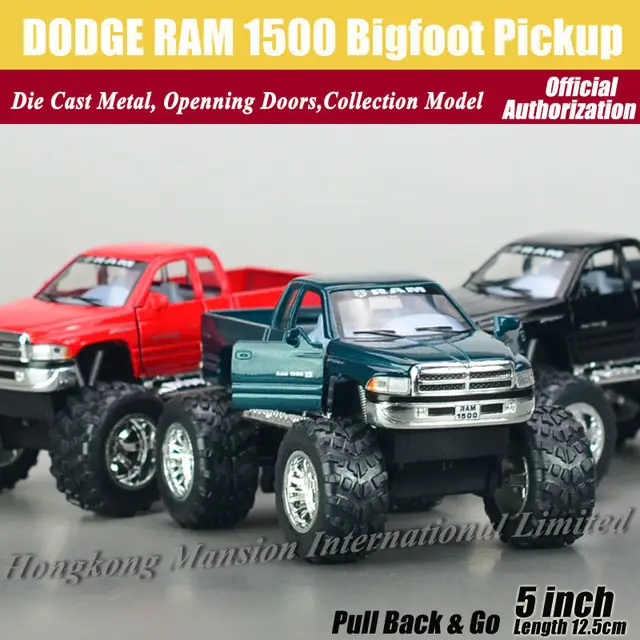 136 Scale Diecast Alloy Metal Bigfoot Car Model For DODGE RAM 1500