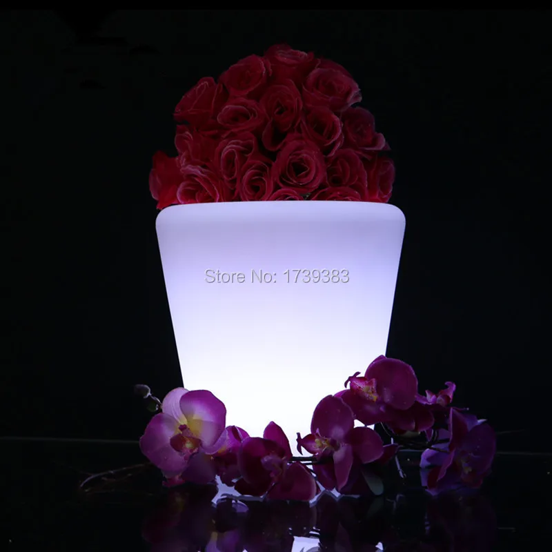 Горшок Lumineux OF LED Многоцветный ROUND S Champagne Cooler Светодиодный держатель для ведра со