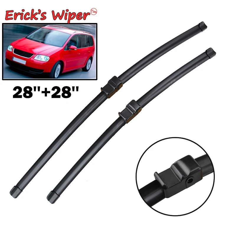 

Erick's Wiper RHD & LHD Front Wiper Blades For VW Touran 2003 2004 2005 2006 Windshield Windscreen Front Window 28"+28"