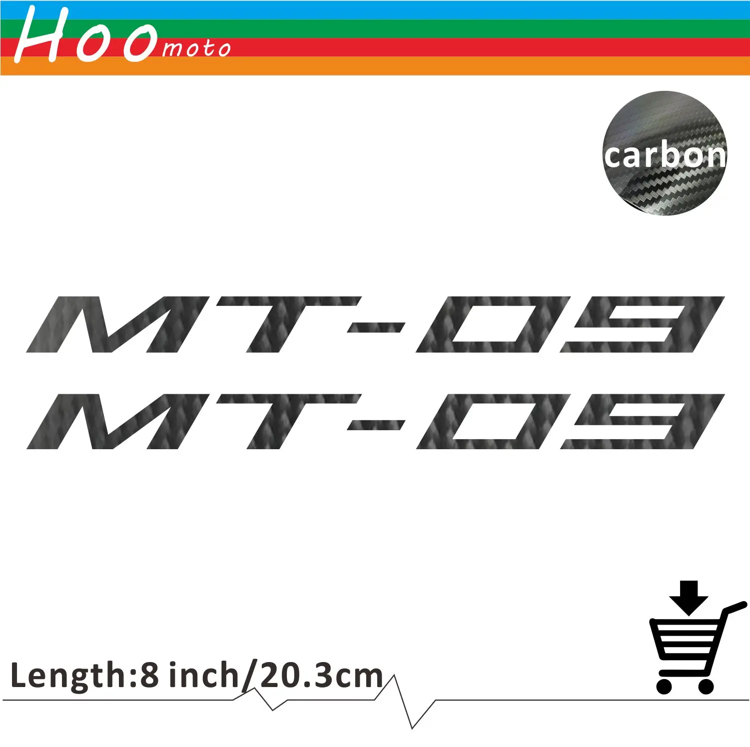 For YAMAHA MT 09 MT 09 Motorcycle Sticker Decal Carbon Car Sticker
