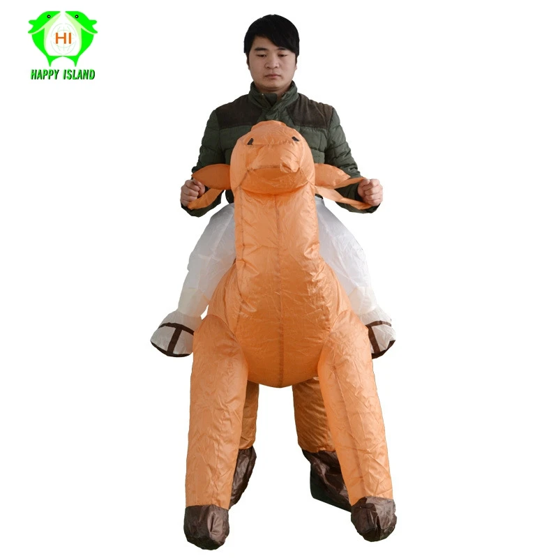 

New Halloween Cosplay Party Costume Adult Camel Inflatable Costume Mascot Brown Color Animal Costume Carnival