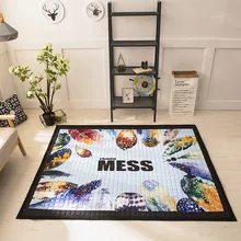 Элегантный 3D стеганый Ковер Площадь Ковер толстый мат «татами» дети играть ползающие ковры прямоугольный ковер Палас для гостиной