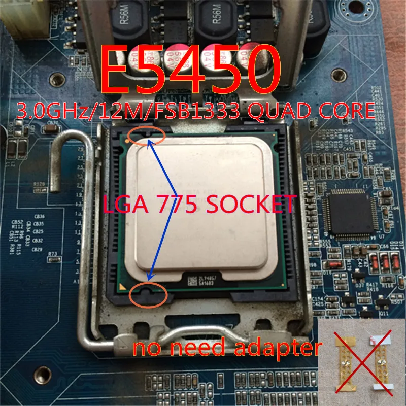 Процессор INTEL XEON E5450 3 0 ГГц/кэш L2 12 МБ/четырехъядерный/FSB 1333 МГц/серверный процессор