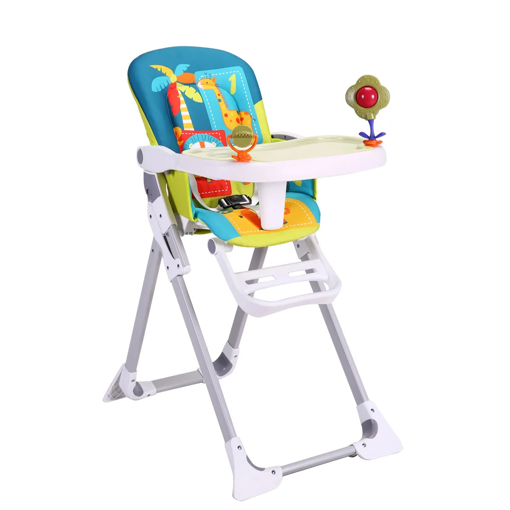 Baby Safety PP Material Feeding Highchairs Children Feeding Folding