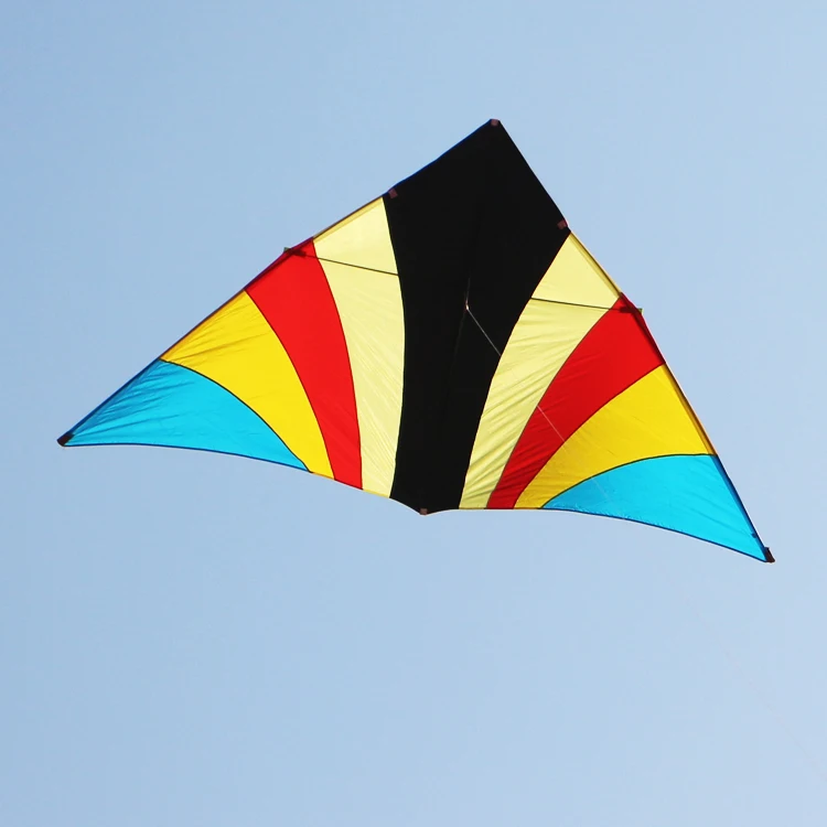 free shipping high quality 2sq.m delta kite gently wind fly with handle