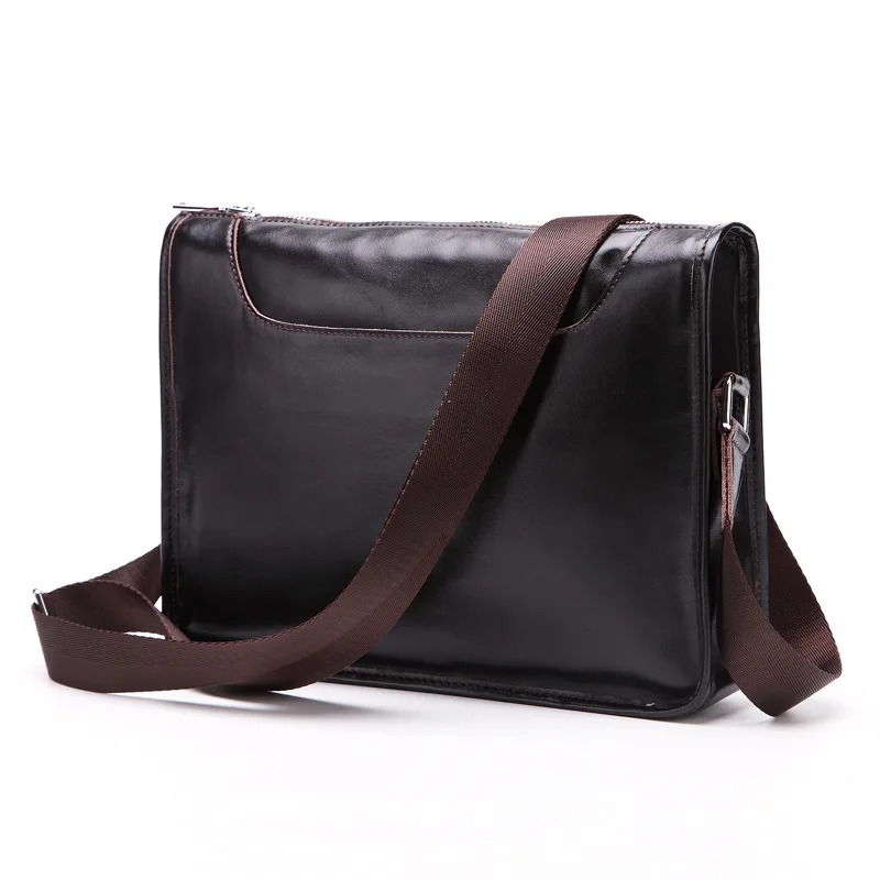 

Genuine Leather Single Shoulder Package Men Satchel Pack Business And Leisure Male Crossbody Bag PR088129