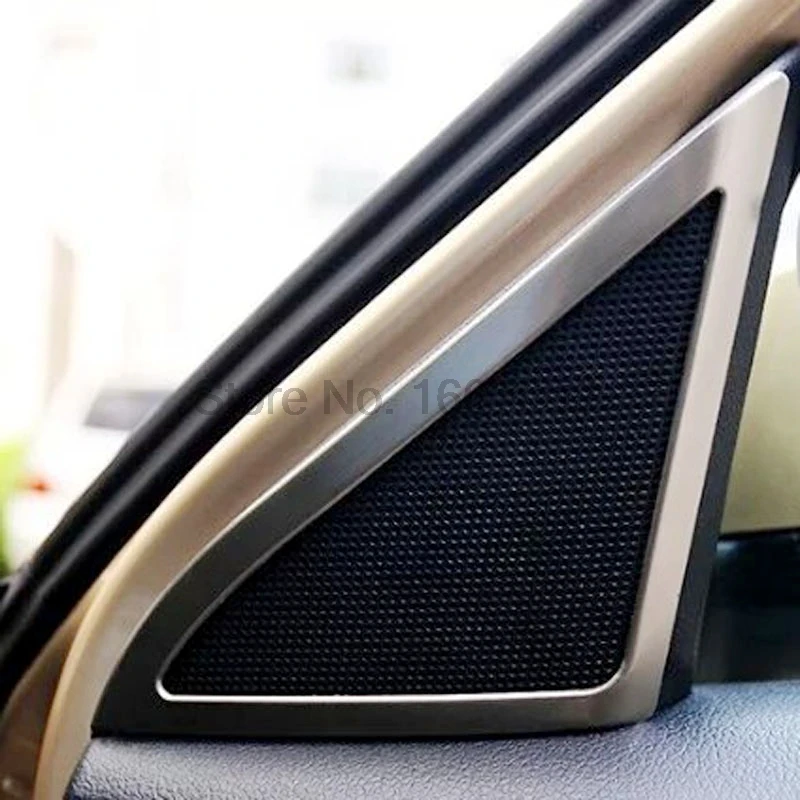 Для Volkswagen VW Lavida 2013 2 шт. хром салона автомобиля столб громкий колонки треугольные