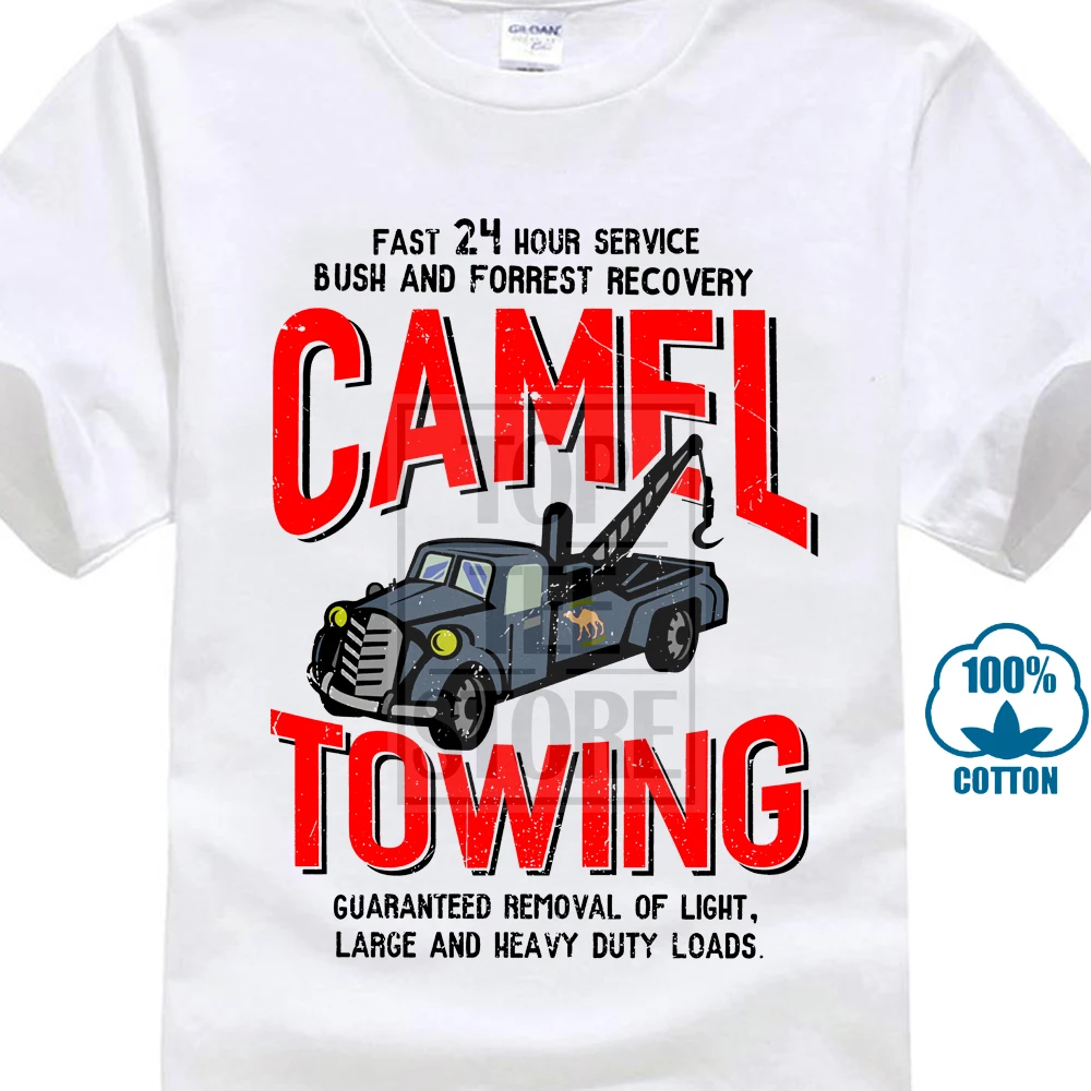 Vintage Tee Shirts Camel Towing Vintage Mechanic Tow Truck Recovery