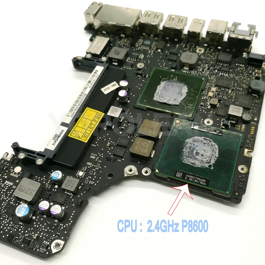 Оригинальный 2 4 ГГц P8600 материнская плата для ноутбука Macbook Pro 13 &quotA1278 материнскую