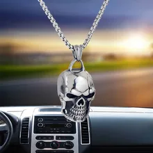 Автомобильный кулон в стиле ретро, украшение в виде черепа, Автомобильное зеркало заднего вида, аксессуары для украшения, Авто Висячие украшения с кисточкой