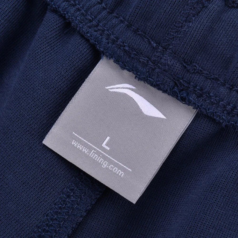 Li Ning Для мужчин тенденции тренировочные штаны гибкий 70% хлопок 30% полиэстер Regular Fit
