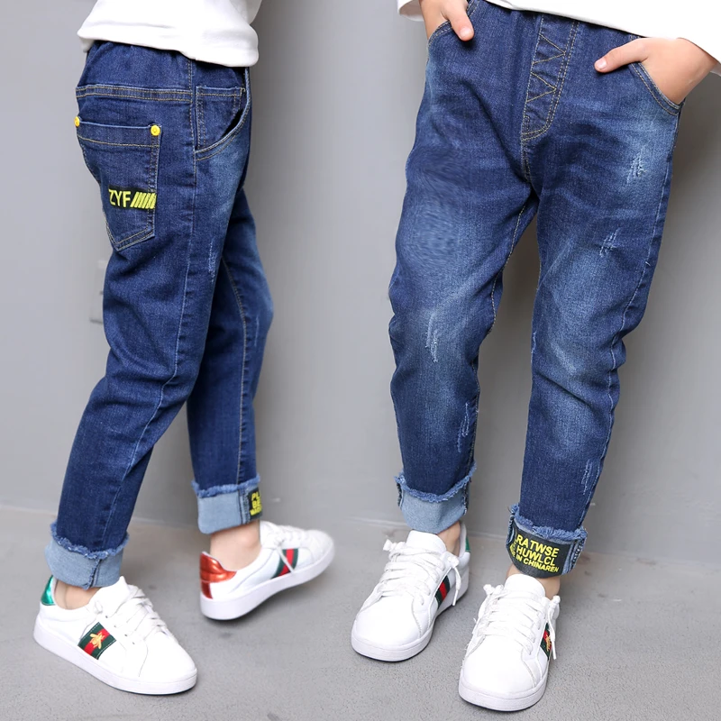 

Boys Girl Jeans Pants Spring Autumn New Big Children Jeans for Girl Trousers 2017 Denim Jeans Kids Size 4 5 6 7 8 9 10 11 Year