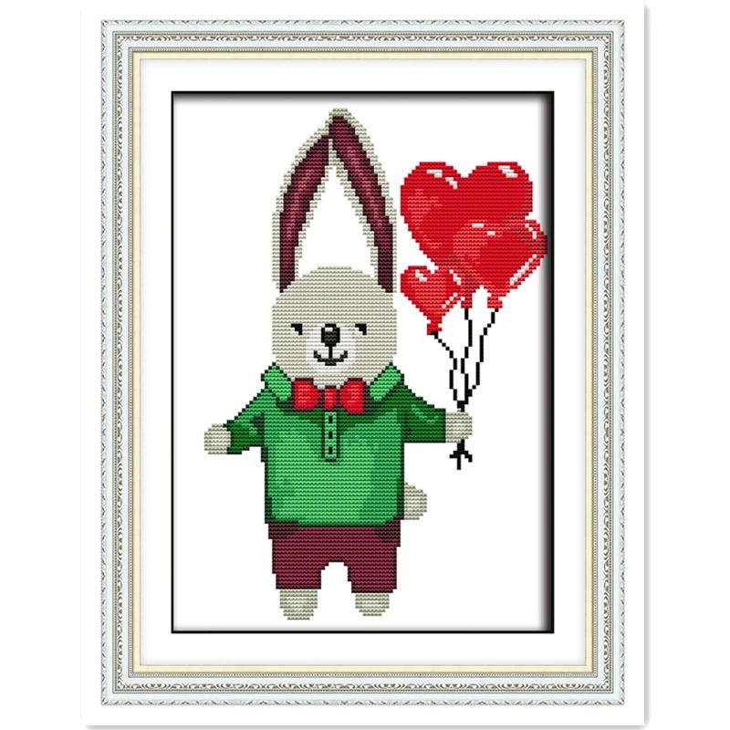 Mr. Rabbit домашний декор DIY Набор 11CT 14CT напечатанный на холсте Китайский Счетный