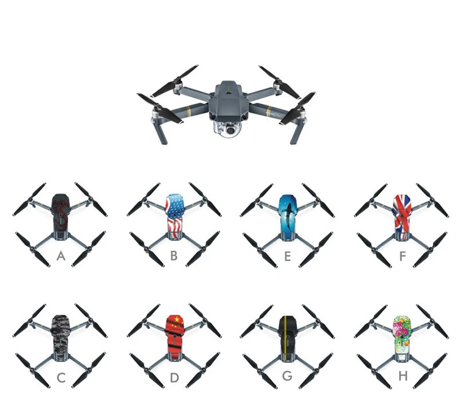  Professional waterproof Skin Stickers Remote Control Stickers Accessories for DJI Mavic Pro drone 