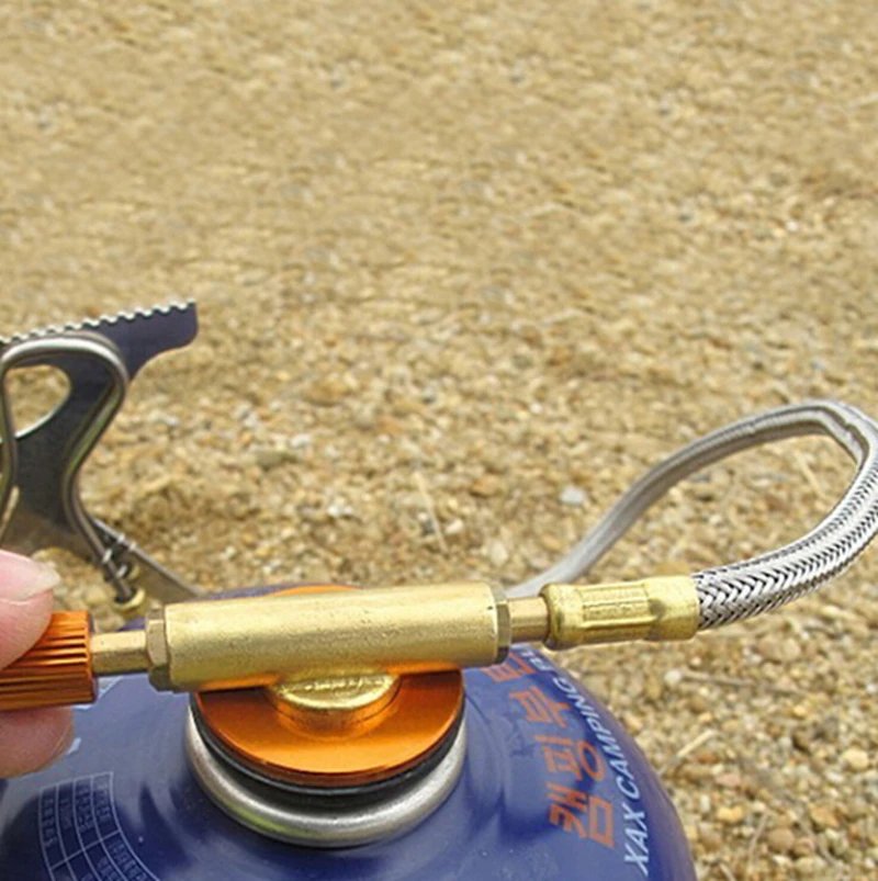 2016 New Portable Outdoor Stove Valve Thread Gas Stove Adapter Burner