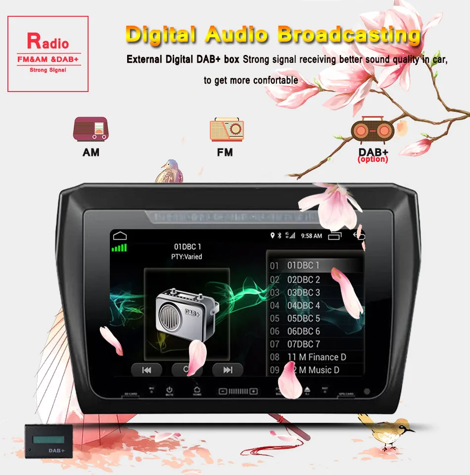 Excellent Factory sell 8core Android 9.0 4GB ram still cool car auto-stereo multi media gps unit video music for suzuki swift 2017+ usb sd 13