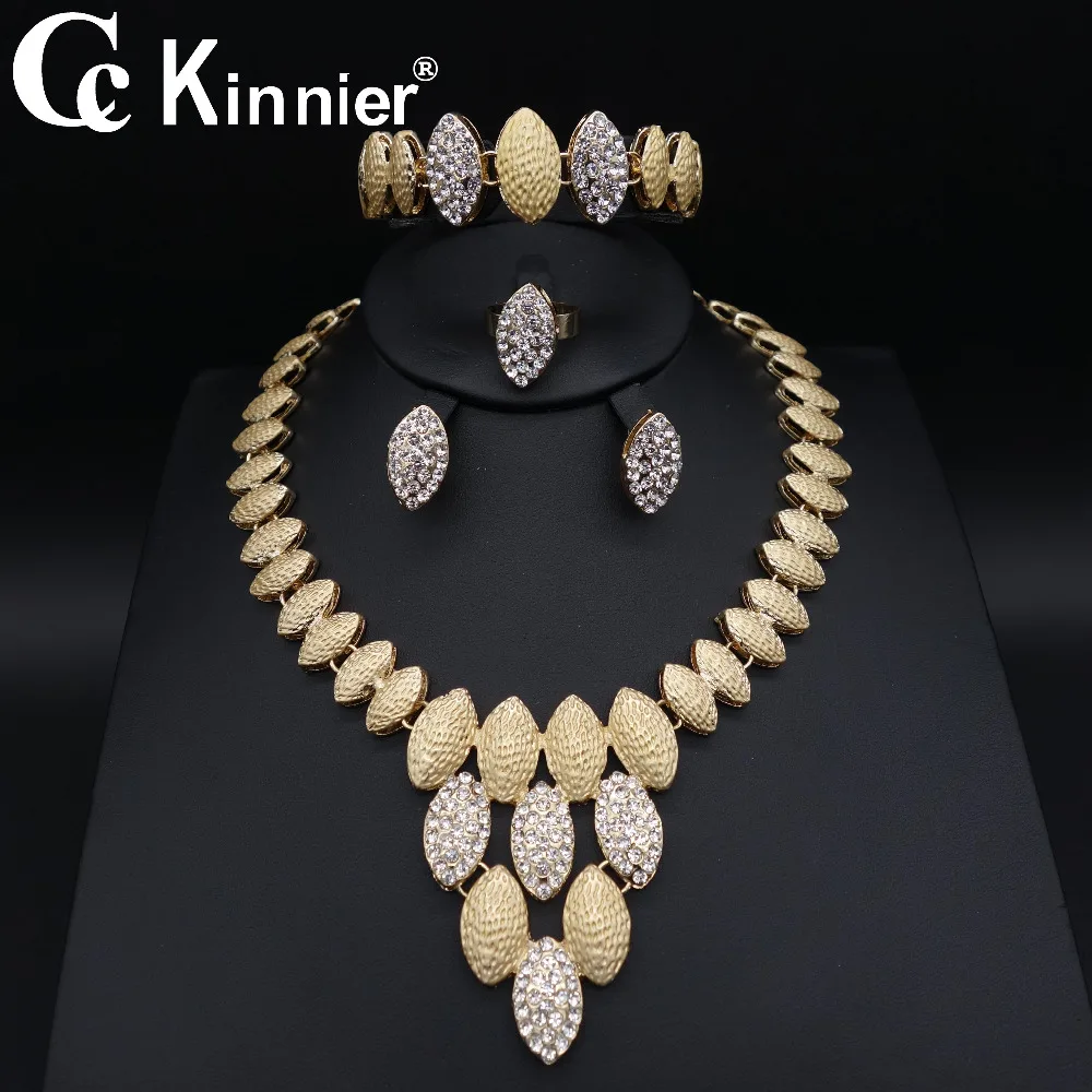 

fashion Wedding engagement crystal African Dubai bridal bridesmaid jewelry set Vintage earrings necklace