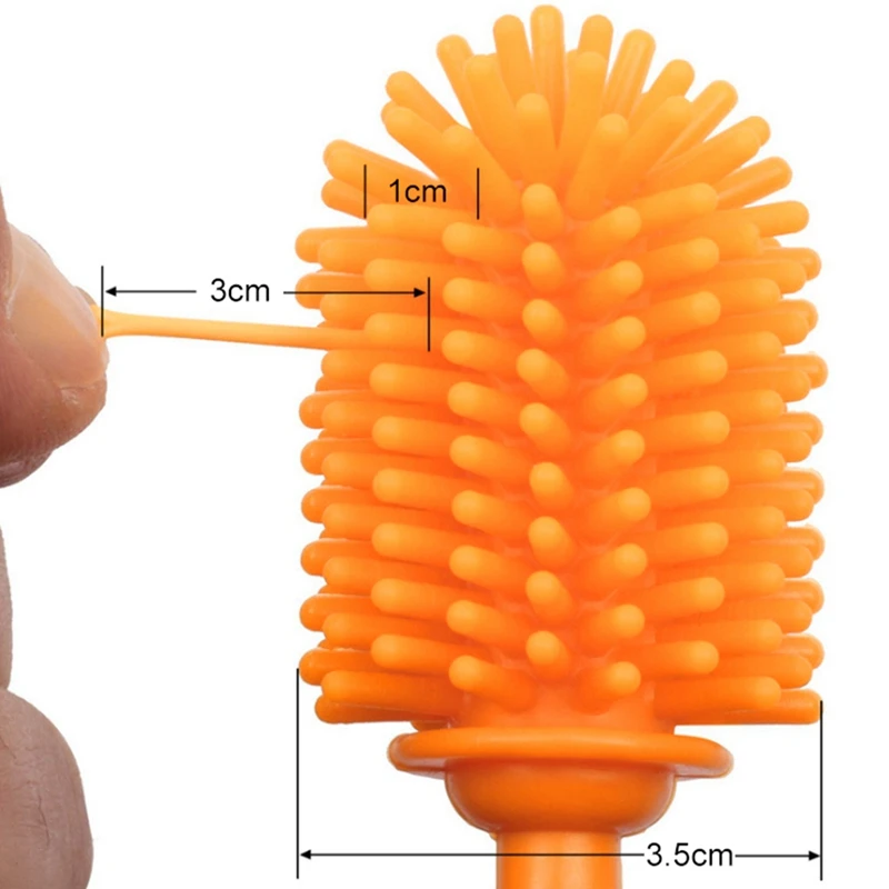 Домашняя силиконовая длинная ручка щетка для чистки бутылки для воды очиститель для мытья детских бутылок гидрофляги бутылка ваза стеклянная посуда