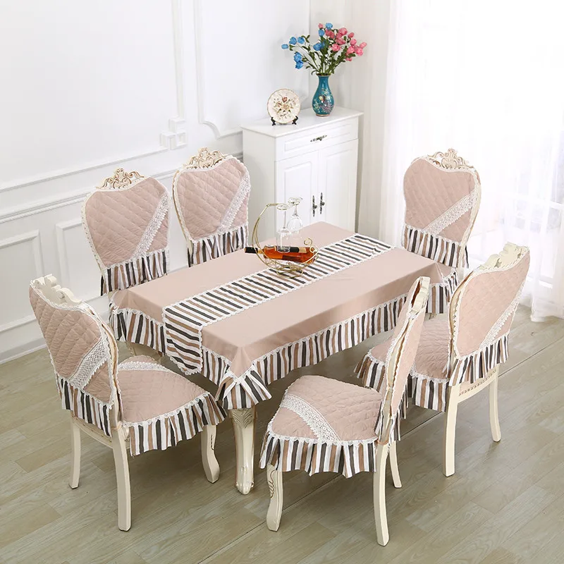 

Romantic European Style Table Cover For Wedding 1 Pcs Rectangle Table Cloth Tablecloth Home Decor Quality Tableclothes 9pcs/set