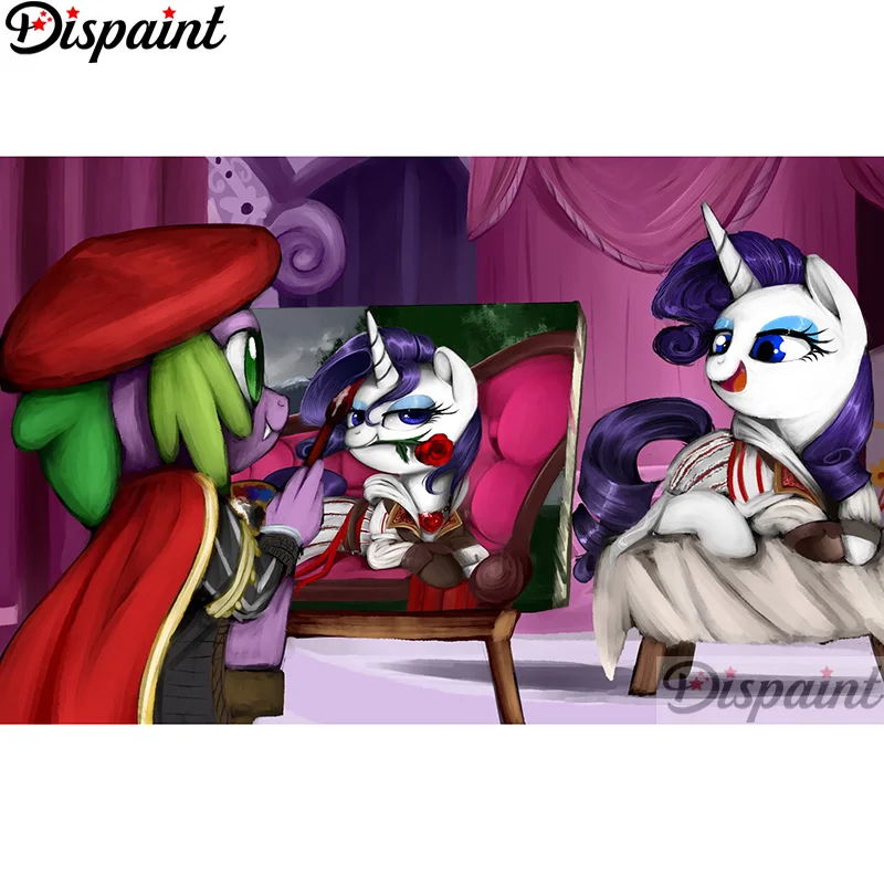 

Dispaint Full Square/Round Drill 5D DIY Diamond Painting "Cartoon unicorn" Embroidery Cross Stitch 3D Home Decor A12803