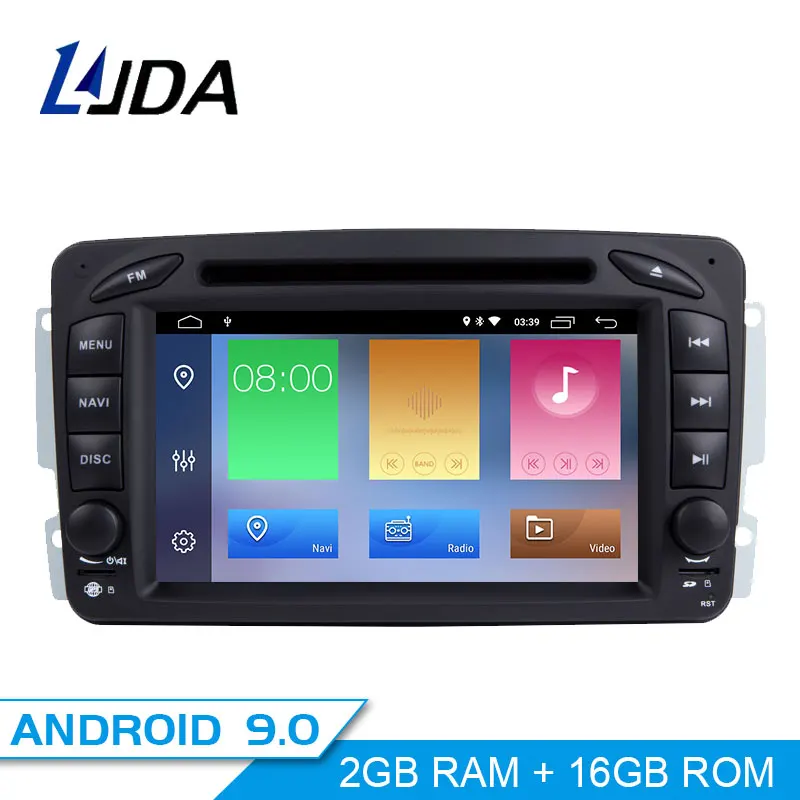 

LJDA 2 Din Android 9.0 Car Radio For Mercedes Benz CLK W209 W203 W208 W463 Vaneo Car Multimedia Stereo Auto Audio GPS DVD IPS