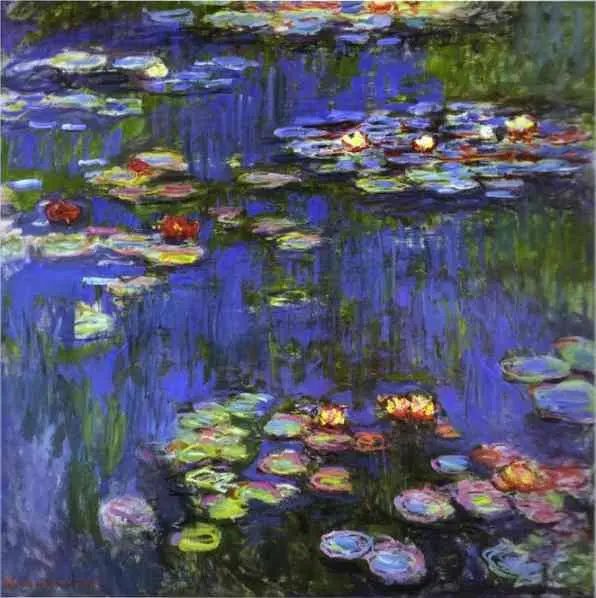 

Hand Painted Claude Monet Water Lilies Pond Claude Monet Canvas Painting Wall Art Reproduction For Home Decotations