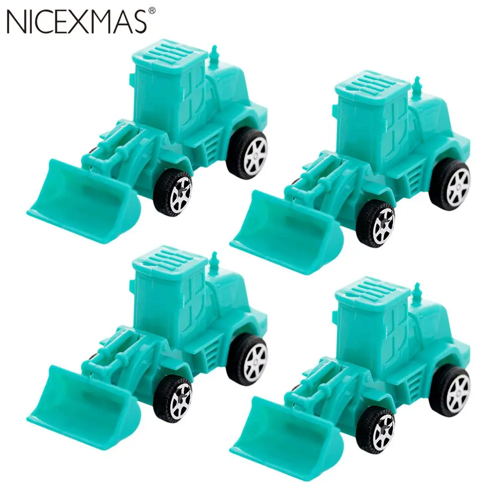 

10pcs Children Friction Powered Toy Mini Plastic Engineering Vehicle Toy Beach Toy Birthday Gift for Boys Toddler (Random Color)