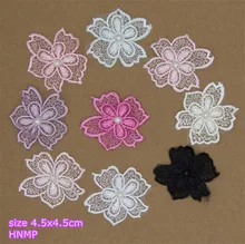 1 piezas de flor bordado parche de tela bolsa de ropa camiseta de vacaciones vestido de noche abrigo decoración reparación Applique diy(China)