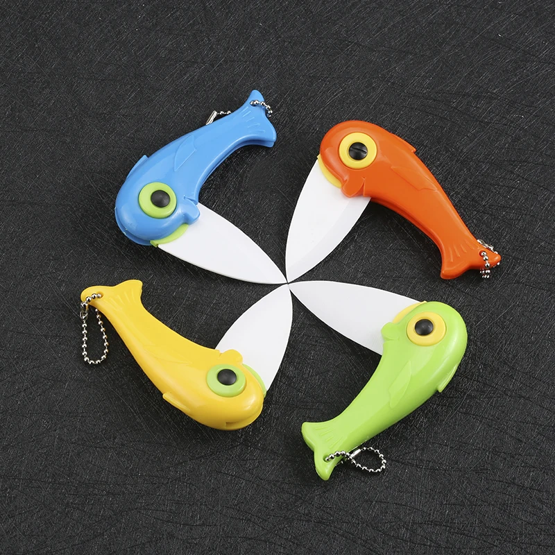 

Outdoor Kitchen Knife Folding Ceramic Knife Mini Pocket Fruit Paring Knife Vegetable Meat Slicing Kitchen Cooking Tools