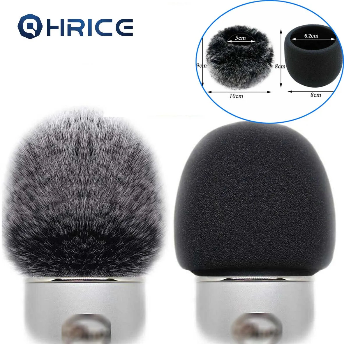 

Windshield Wind Muff Fur Foam Microphone Windscreen for Blue Yeti /Yeti Pro condenser microphones noise furry pop filter cover