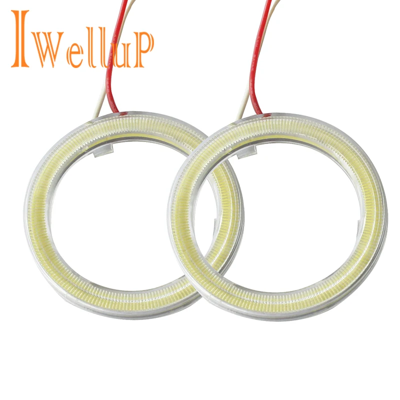 COB ангельские глазки Авто Halo кольца cob led drl фара дневного света для автомобиля