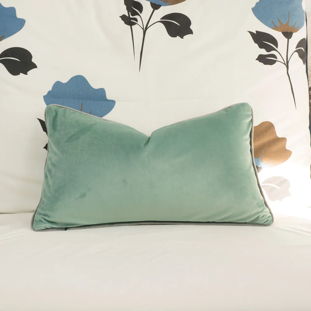 Многоцветная серая бархатная Наволочка на подушку, чехол на стул/диванную подушку, без набивки, домашний декор